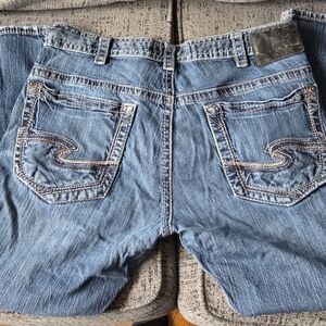Mens Silver Jeans